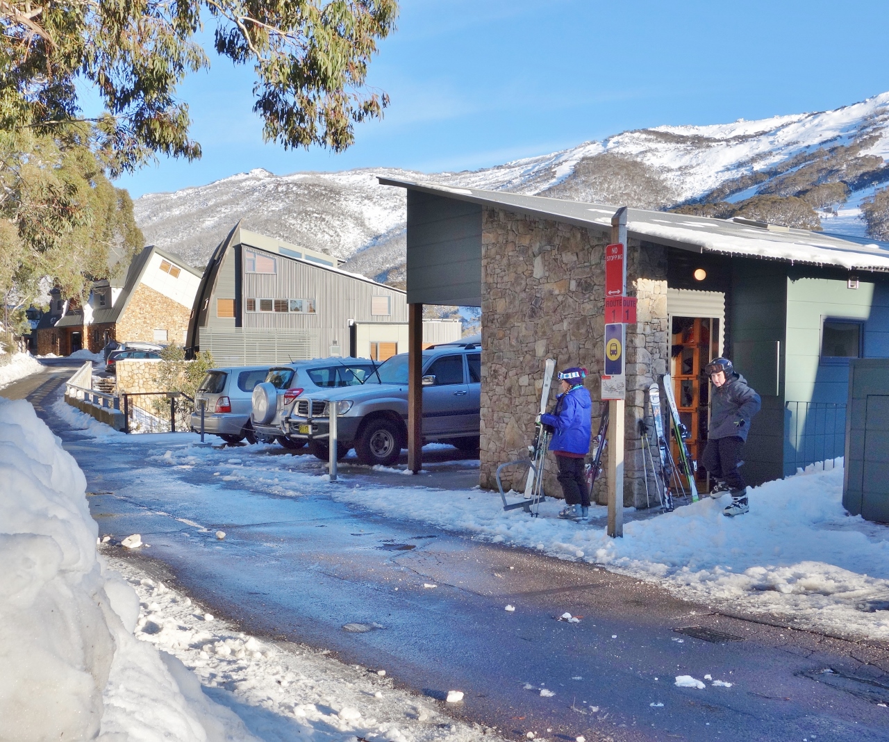 Leatherbarrel snowy outside